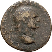Dupondius - Vespasian SECVRITAS AVGVSTI S C; Securitas obverse image