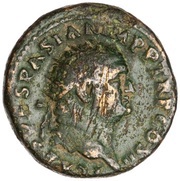 Dupondius - Titus FELICITAS PVBLICA S C; Felicitas obverse image