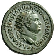 Dupondius - Titus CONCORDIA AVGVSTI S C; Concordia obverse image