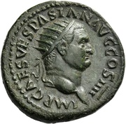 Dupondius - Vespasian FELICITAS PVBLICA S C; Felicitas obverse image