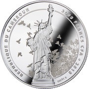 2000 Francs Statue of Liberty obverse image