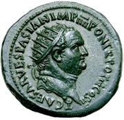 Dupondius - Titus FELICITAS PVBLICA S C; Felicitas obverse image