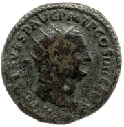 Dupondius - Vespasian CONCORDIA AVGVSTI S C; Concordia obverse image