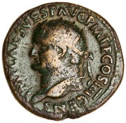Dupondius - Vespasian FELICITAS PVBLICA S C; Felicitas obverse image