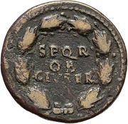 Dupondius - Vespasian S P Q R OB CIV SER, Rome, 73 reverse image