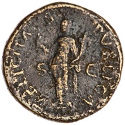 Dupondius - Titus FELICITAS PVBLICA S C; Felicitas, Rome, 73 reverse image