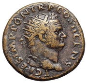 Dupondius - Titus PAX AVGVST S C; Pax obverse image