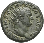 Dupondius - Titus ROMA S C; Roma and Victory obverse image