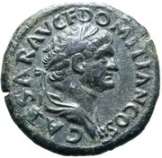 Dupondius - Domitian FELICITAS PVBLICA S C; Felicitas obverse image