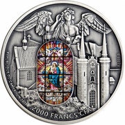 2000 Francs Oliwa organ obverse image