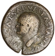 Dupondius - Vespasian PON MAX TR POT P P COS V CENS obverse image