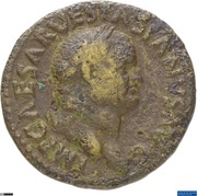 Dupondius - Vespasian PON MAX TR POT P P COS V CENS obverse image