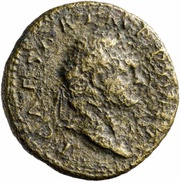 Dupondius - Titus PON MAX TR POT P P COS V CENS obverse image