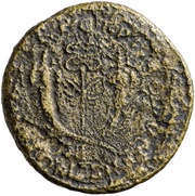 Dupondius - Titus PON MAX TR POT P P COS V CENS, Rome, 74 reverse image