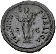 Dupondius - Titus FELICITAS PVBLICA S C; Felicitas, Rome, 76 reverse image
