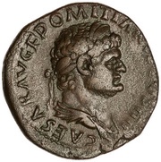 Dupondius - Domitian FELICITAS PVBLICA S C; Felicitas obverse image