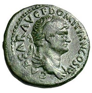 Dupondius - Domitian FELICITAS PVBLICA S C; Felicitas obverse image