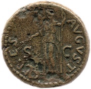 Dupondius - Vespasian CERES AVGVST S C; Ceres, Rome, 77-78 reverse image