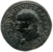Dupondius - Vespasian FELICITAS PVBLICA S C; Felicitas obverse image