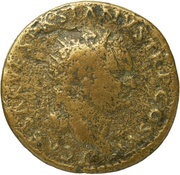 Dupondius - Titus CERES AVGVST S C; Ceres obverse image