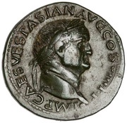 Dupondius - Vespasian FIDES PVBLICA S C; Fides obverse image
