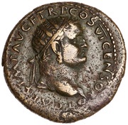 Dupondius - Titus FELICITAS PVBLICA S C; Felicitas obverse image