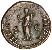 Dupondius - Titus FELICITAS PVBLICA S C; Felicitas, Rome, 77-78 reverse image