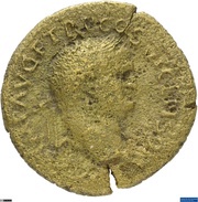 Dupondius - Titus PAX AVG S C; Pax obverse image