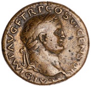 Dupondius - Titus SECVRITAS AVGVSTI S C; Securitas obverse image