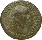 Dupondius - Titus SECVRITAS AVGVSTI S C; Securitas obverse image