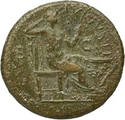 Dupondius - Titus SECVRITAS AVGVSTI S C; Securitas, Rome, 77-78 reverse image