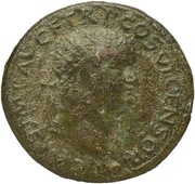 Dupondius - Titus SECVRITAS AVGVSTI S C; Securitas obverse image