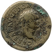 Dupondius - Domitian CONCORD AVGVST S C; Concordia obverse image