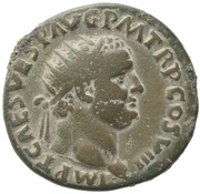 Dupondius - Titus CERES AVGVSTA S C; Ceres obverse image