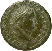 Dupondius - Titus CONCORD AVGVST S C; Concordia obverse image