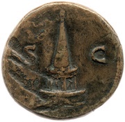 Dupondius - Titus S C, Rome, 80-81 reverse image