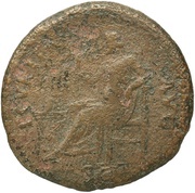 Dupondius - Titus SECVRITAS AVG S C; Securitas, Rome, 80-81 reverse image