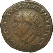 Dupondius - Titus SECVRITAS AVGVST S C; Securitas obverse image