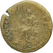 Dupondius - Titus SECVRITAS P R S C; Securitas, Rome, 80-81 reverse image