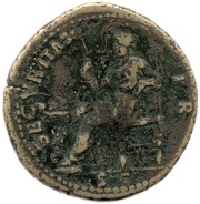 Dupondius - Titus SECVRITAS P R S C; Securitas, Rome, 80-81 reverse image