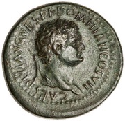 Dupondius - Domitian CERES AVGVST S C; Ceres obverse image
