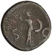 Dupondius - Domitian S C; Minerva, Rome, 80-81 reverse image
