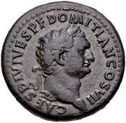Dupondius - Domitian CERES AVGVST S C; Ceres obverse image