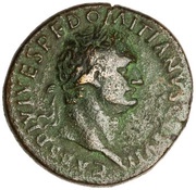 Dupondius - Domitian CONCORDIA AVG S C; Concordia obverse image