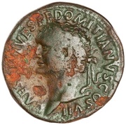 Dupondius - Domitian CONCORDIA AVG S C; Concordia obverse image