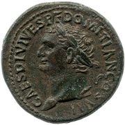 Dupondius - Domitian CONCORDIA AVG S C; Concordia obverse image