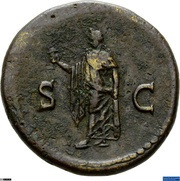 Dupondius - Domitian S C; Spes, Rome, 80-81 reverse image