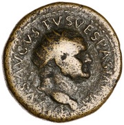 Dupondius - Vespasian CERES AVGVST S C; Ceres obverse image