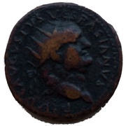 Dupondius - Vespasian PAX AVGVST S C; Pax obverse image