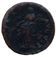 Dupondius - Vespasian PAX AVGVST S C; Pax, Rome, 80-81 reverse image